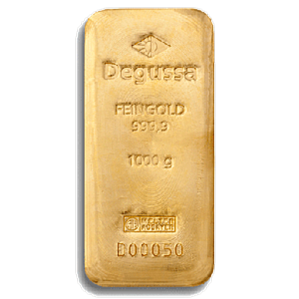 Degussa Gold Bar - 1 kg - BullionStar Singapore