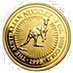 1995 1 oz Australian Gold Kangaroo Nugget Bullion Coin thumbnail