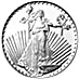 1 oz Silver Towne Saint-Gauden Silver Bullion Round thumbnail