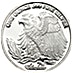 1 oz Silver Towne Saint-Gauden Silver Bullion Round thumbnail