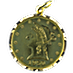 22-Karat 12.87 Gram Prize Jewellery Modern Flower Gold Medallion thumbnail