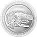 2014 1 oz Australian Saltwater Crocodile Silver Bullion Coin thumbnail