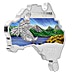 2015 1 oz Australian Wedge Tailed Eagle Map-Shaped Silver Coin thumbnail