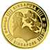 1 oz Singapore Merlion Gold Bullion Round thumbnail