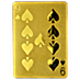 24-Karat 67.42 Gram Gold Playing Card thumbnail
