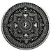 2015 3 oz Fiji Mandala Art Kalachakra Antique-Finished Silver Coin thumbnail