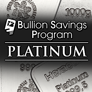 1 Gram of Platinum - Bullion Savings Program (BSP)