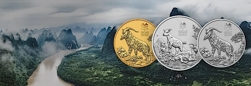 2027 Australian Lunar Series Year of the Goat Coins - Available to Order