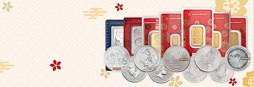 Gold and Silver to Brighten Your Lunar New Year! Exclusive bullion discounts for the festive season.