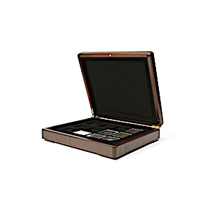 Mazzola Black Coin Box for 12 Quadrum Capsules