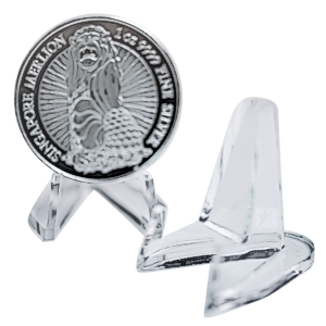 Clear acrylic coin stand 