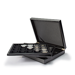 Volterra Trio Black Coin Box for 60 Quadrum Coin Capsules