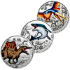 Austrian Copper Supersaurs Series - 3 copper coin set - Glow In The Dark Austrian Copper Supersaurs Series - 3 copper coin set - Glow In The Dark