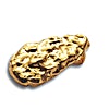 Degussa Gold Nugget Pendant - 10 g 