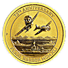2016 1/10 oz Tuvalu Pearl Harbor 75th anniversary Gold Coin