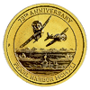 2016 1/10 oz Tuvalu Pearl Harbor 75th anniversary Gold Coin