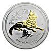 Australian Silver Lunar Series 2018 - Year of the Dog - Gilded Proof - With Box and COA - 1 oz Australian Silver Lunar Series 2018 - Year of the Dog - Gilded Proof - With Box and COA - 1 oz