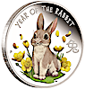 Tuvalu Silver Lunar Baby Rabbit 2023 - 1/2 oz