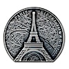 2024 5 oz Cook Islands Eiffel Tower Antique Silver Coin