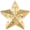 Cook Islands Silver Holiday Ornaments 2023 - Snowflake Star Gilded - 1 oz