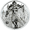 2024 5 oz Cook Islands Iron Knight Ultra High Relief Silver Coin