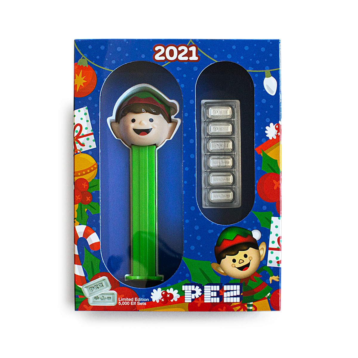 PAMP Christmas Elf Pez Silver Dispenser 2021 30 g