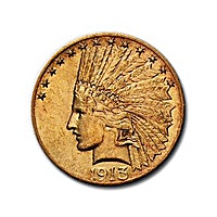 Indian Gold Eagle (USA) 1913 - Indian Head - 15.045 g Indian Gold Eagle (USA) 1913 - Indian Head - 15.045 g