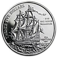 Bermuda Palladium Sea Venture 1987 - Proof - 1 oz Bermuda Palladium Sea Venture 1987 - Proof - 1 oz
