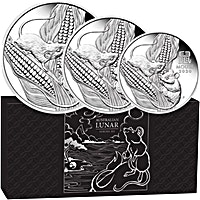 Australia Silver Lunar Series 2020 - Year of the Mouse - 3 coin set Australia Silver Lunar Series 2020 - Year of the Mouse - 3 coin set