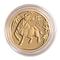 Australian Gold Lunar Series 2021 - Year of the Ox - Proof - 1/10 oz Australian Gold Lunar Series 2021 - Year of the Ox - Proof - 1/10 oz