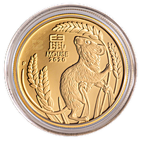 Australian Gold Lunar Series 2020 - Year of the Mouse - Proof - 1 oz Australian Gold Lunar Series 2020 - Year of the Mouse - Proof - 1 oz