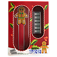 PAMP Christmas Gingerbread Man Pez Silver Dispenser - 30 g PAMP Christmas Gingerbread Man Pez Silver Dispenser - 30 g