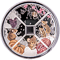 Tuvalu Silver Lunar Series - Year of the Mouse 2020 - 4 coin quadrant proof set - 4 oz Tuvalu Silver Lunar Series - Year of the Mouse 2020 - 4 coin quadrant proof set - 4 oz
