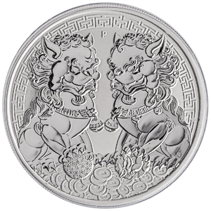 2020 1 oz Australian Silver Double Guardians Bullion Coin (Pre-Owned in Good Condition)