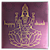 1 oz Australian Diwali Gilded Silver Medallion - Lakshmi on Lotus Flower - (Pre-Owned in Good Condition) thumbnail