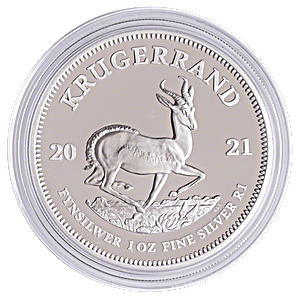 South African Silver Krugerrand 2021 - Proof - 1 oz 