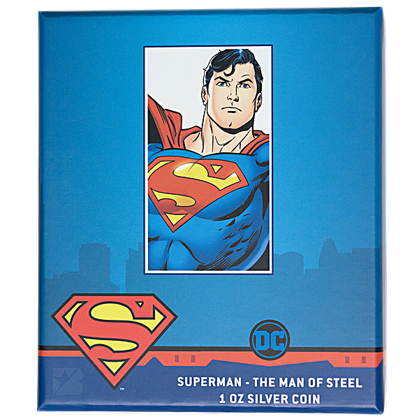 Niue Silver Superman 2021 - Man of Steel - 1 oz