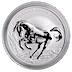 2017 1 oz Australian Stock Horse Series Silver Coin thumbnail