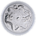 2021 10 oz Australian Double Dragon Silver Coin thumbnail