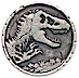2021 2 oz Niue Jurassic World High-Relief Antique Cracked-Finish Silver Coin thumbnail