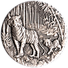 Australian Silver Lunar Series 2022 - Year of the Tiger - Antique Finish - 2 oz