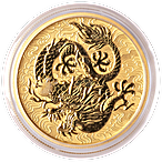 Australian Gold Chinese Myths and Legends 2022 - Dragon - 1 oz