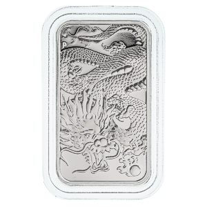 2022 1 oz Australian Proof Rectangle Dragon Silver Coin