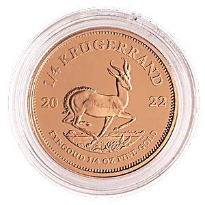 2022 1/4 oz South African Gold Krugerrand Proof Bullion Coin
