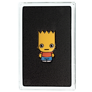 2022 1 oz Australian Bart Simpson Mini Colourized Proof Silver Coin