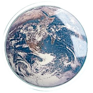 2022 3 oz Niue Blue Marble Dome-Shaped Silver Coin
