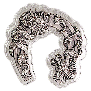 2023 1 oz Chad Dragon Horseshoe Silver Coin