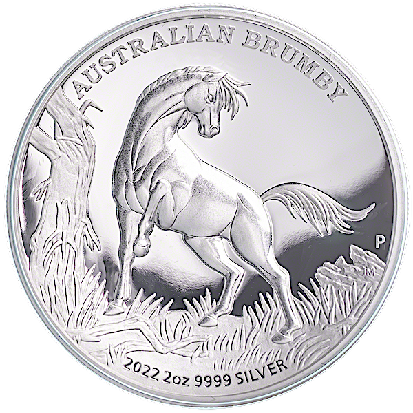 Australia Silver Brumby 2022 - Proof High Relief - 2 oz