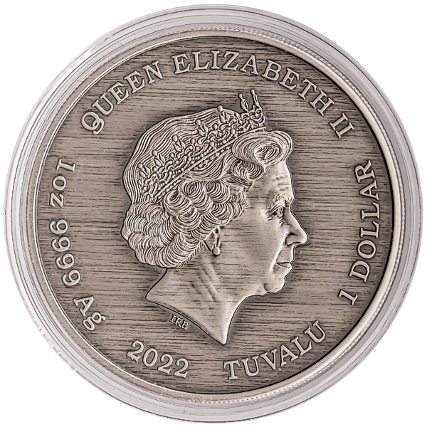 Tuvalu Silver Gods Of Olympus 2022 - Hera - Antiqued Finish Tuvalu Silver Gods Of Olympus 2022 - Hera - Antiqued Finish