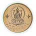 1 oz Australian Diwali Gilded Silver Medallion - Lakshmi on Lotus Flower thumbnail